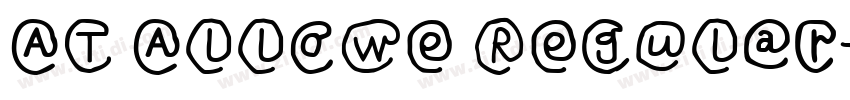AT Allowe Regular字体转换